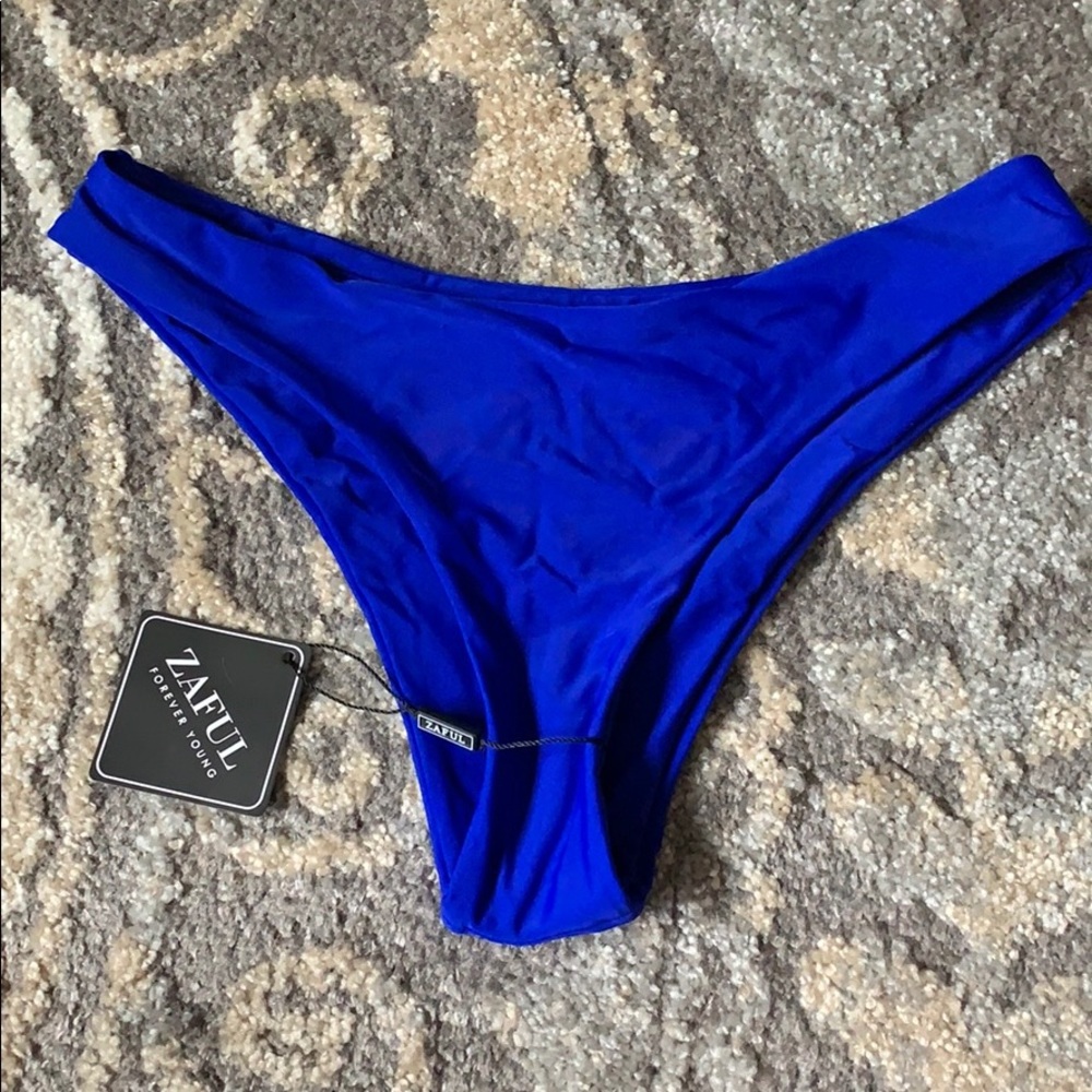 ZAFUL royal blue bikini bottoms